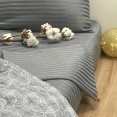 Простирадло 2,0 страйп-сатин “МастерТекс“